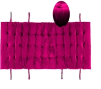 Mom's Moon Soft Velvet Chair Pad/Chair Cushion for Rocking Chair /Office/ Home in Outdoor and Indoor /Resting on Floor Set of 1 ( 18 x 50 Inch Pink) - Pink